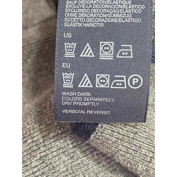 Tommy Hilfiger Flag Logo Striped Long Sleeves V-Neck Pima Cotton Sweater Men L - Picture 7 of 10